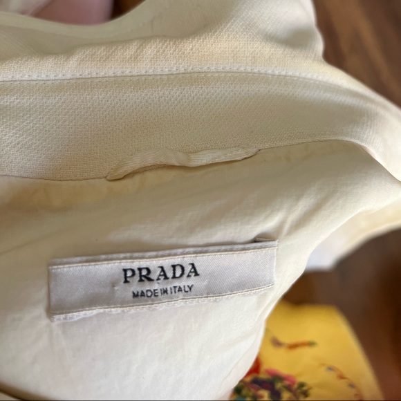Auth Prada Cream Utility Jacket Euro sz 40 (XSM-Petite) - Picture 3 of 16